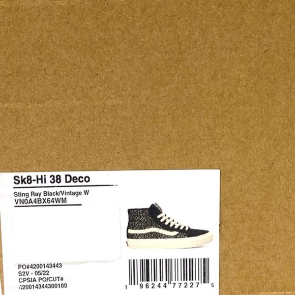 VANS Sk8-Hi Decon Sneakers Canvas Suede Black For Men Skate Shoes VN0A4BX64WM - Picture 2 of 10